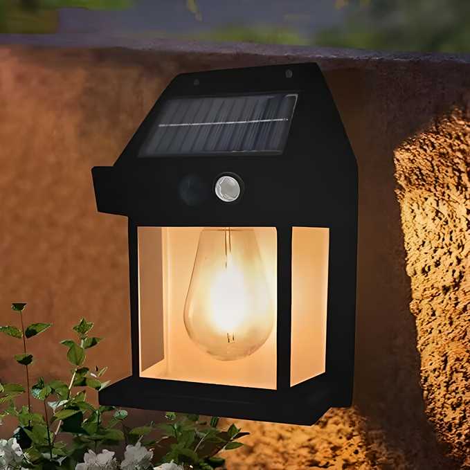 Smart Solar Wall Light – No Wiring, No Bills, Just Automatic Night Light!