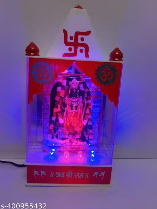Ayodhya Ram Mandir Statue with LED Light | Home Temple & Decor