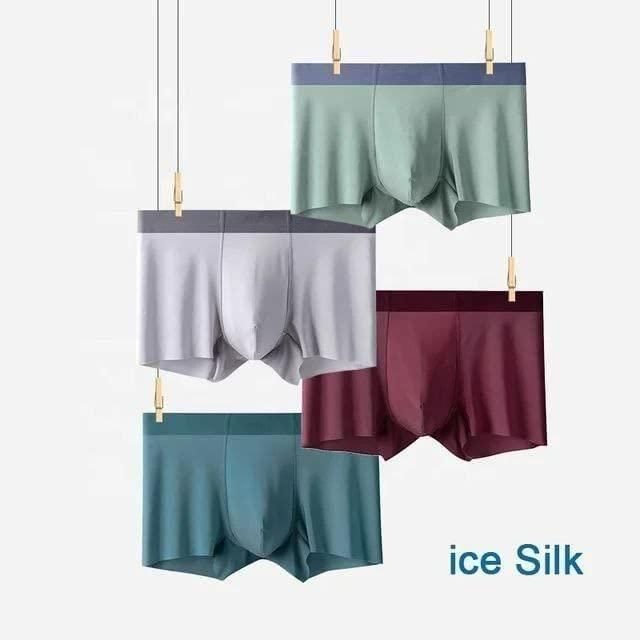 Cool Touch Ice Silk Men’s Boxer Briefs (Pack of 5)