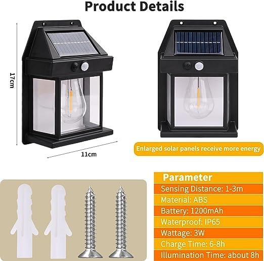 Smart Solar Wall Light – No Wiring, No Bills, Just Automatic Night Light!