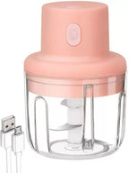 USB Mini Electric Garlic Chopper – One-Touch Rechargeable Food Cutter - KolorFish