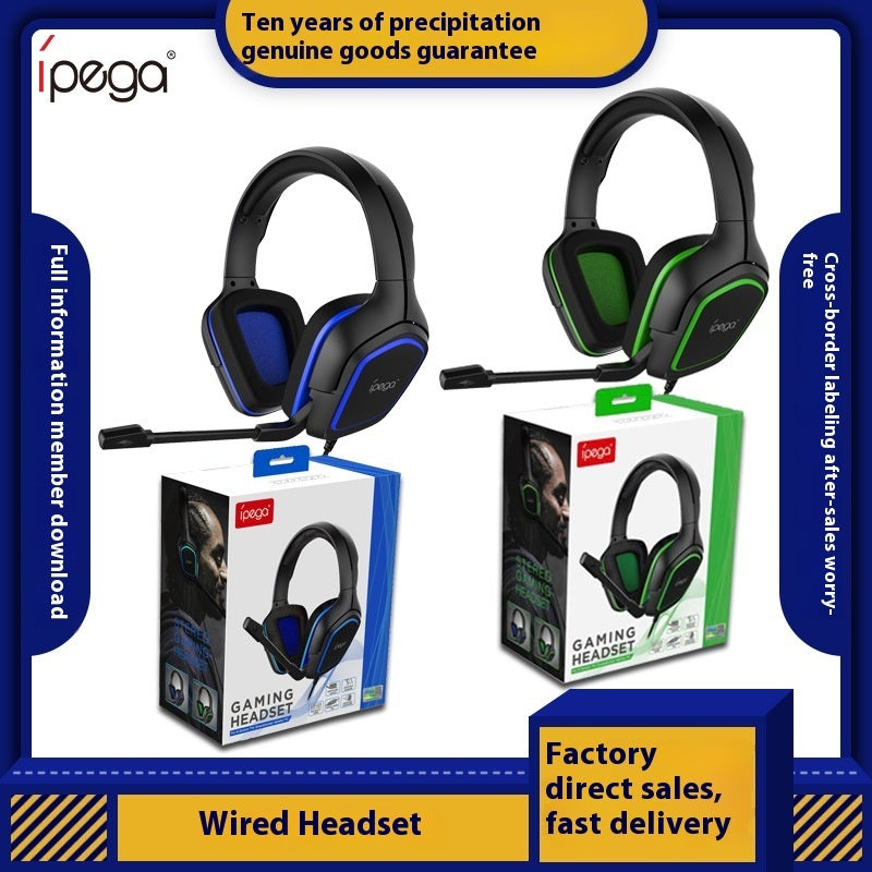 Computer Head-mounted Gaming Headset Noise Reduction With Microphone