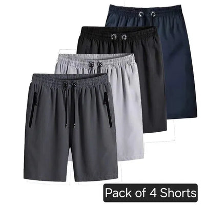 Combo of 4 Men's Premium Stretchable Cotton Shorts – Soft, Breathable & Perfect Fit