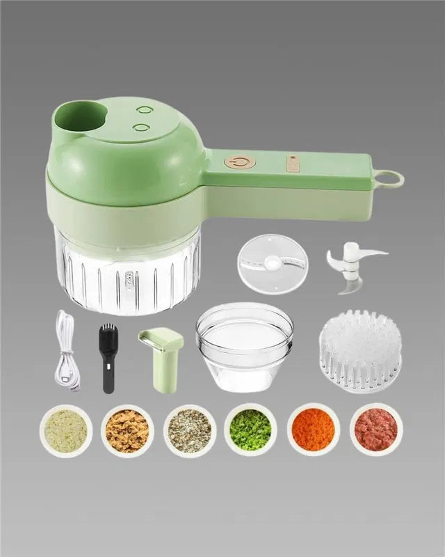 4 in 1 Portable Electric Vegetable Cutter Set.