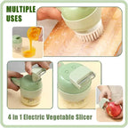 4 in 1 Portable Electric Vegetable Cutter Set.